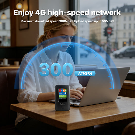Karbor 4G MiFi Portable WiFi Router & Power Bank Combo - Unlocked Travel Hotspot