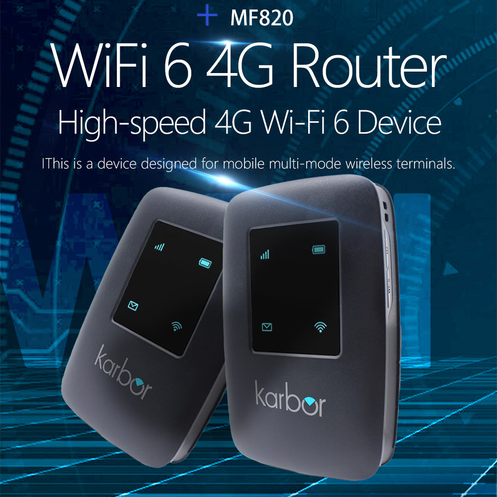 Karbor MF820 4G Cat6 Dual-Band Portable WiFi Router