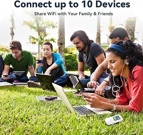 4G LTE WiFi Hotspot, Portable WiFi for Travel